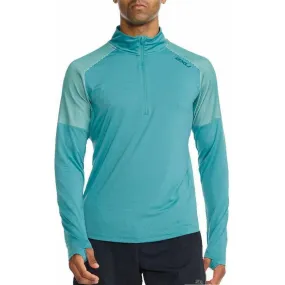 2XU Light Speed Half Zip Long Sleeve Mens Running Top - Blue