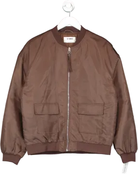 4th & Reckless Brown Bomber Jacket UK 8