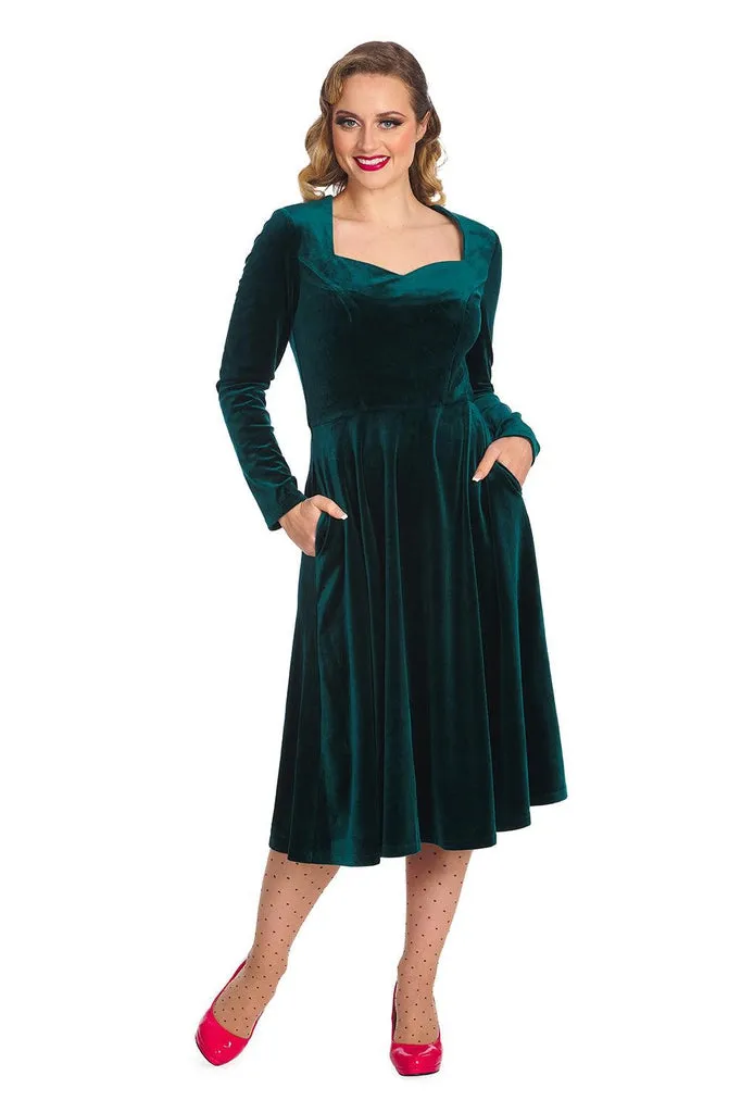 A Royal Evening Swing Dress