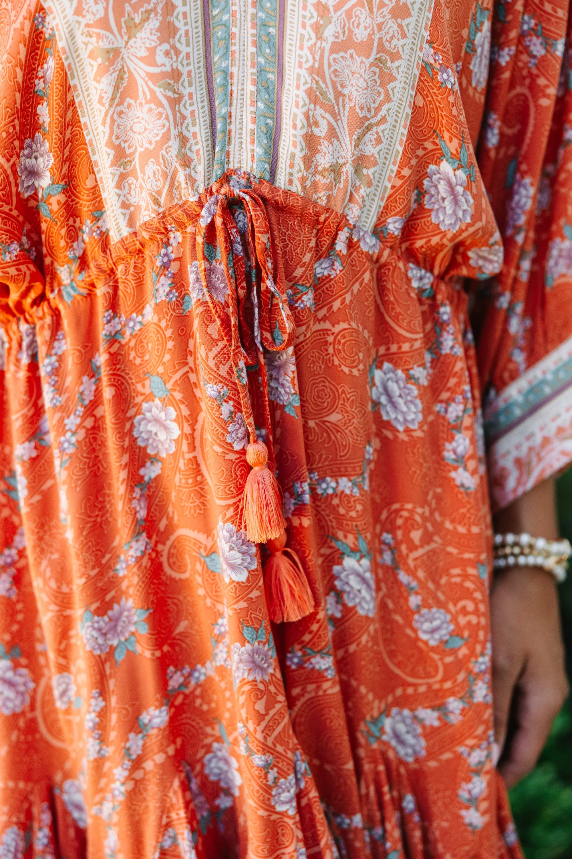 All Up To You Rust Orange Floral Dress