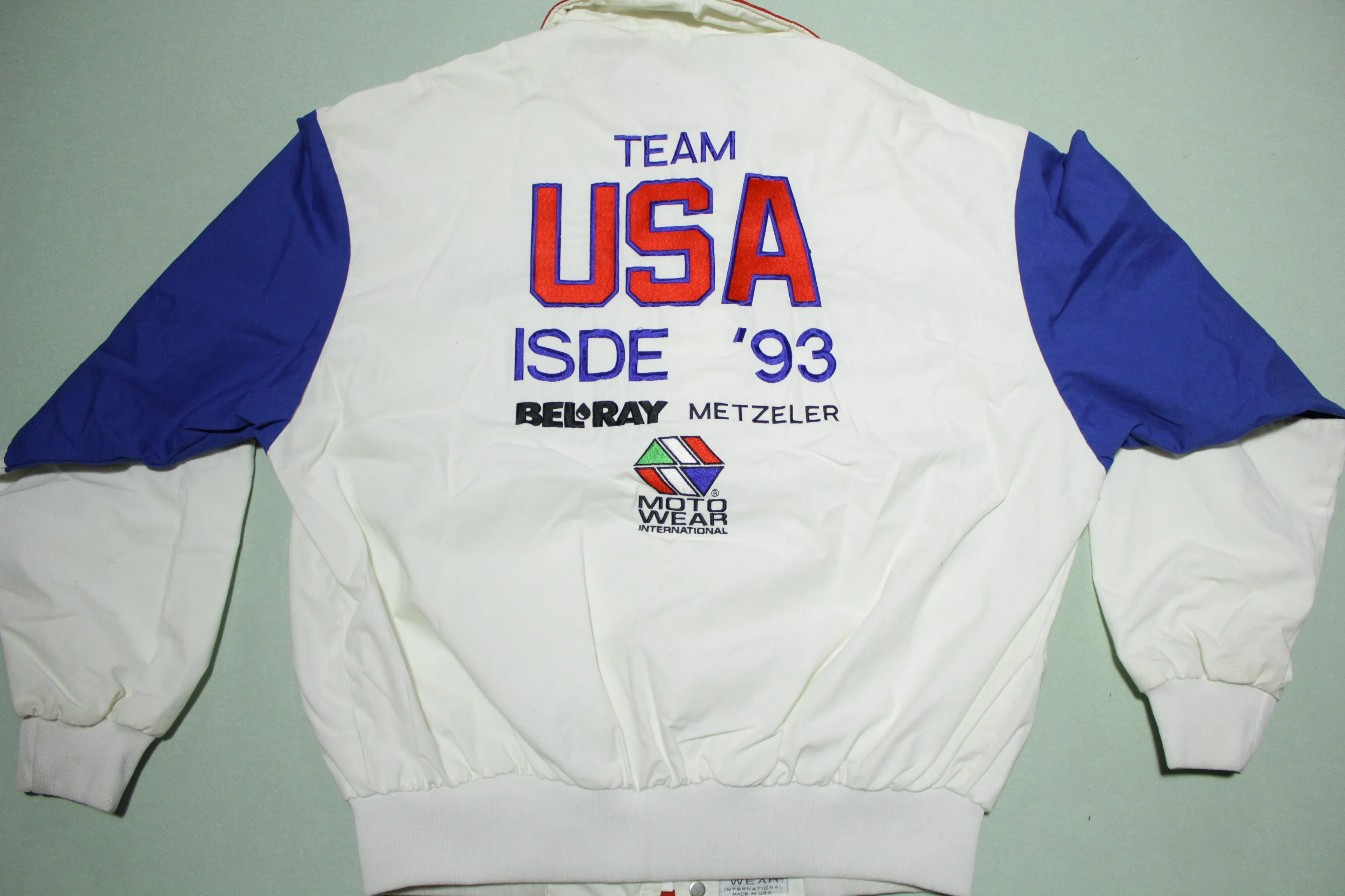 AMA Team USA ISDE 1993 Vintage 90's Moto Wear International Motocross Jacket