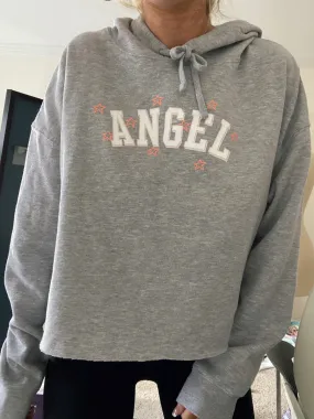 Angel Cropped Hoodie