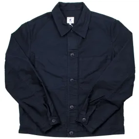 Arpenteur - Auto Moleskine Cropped Work Jacket - Navy