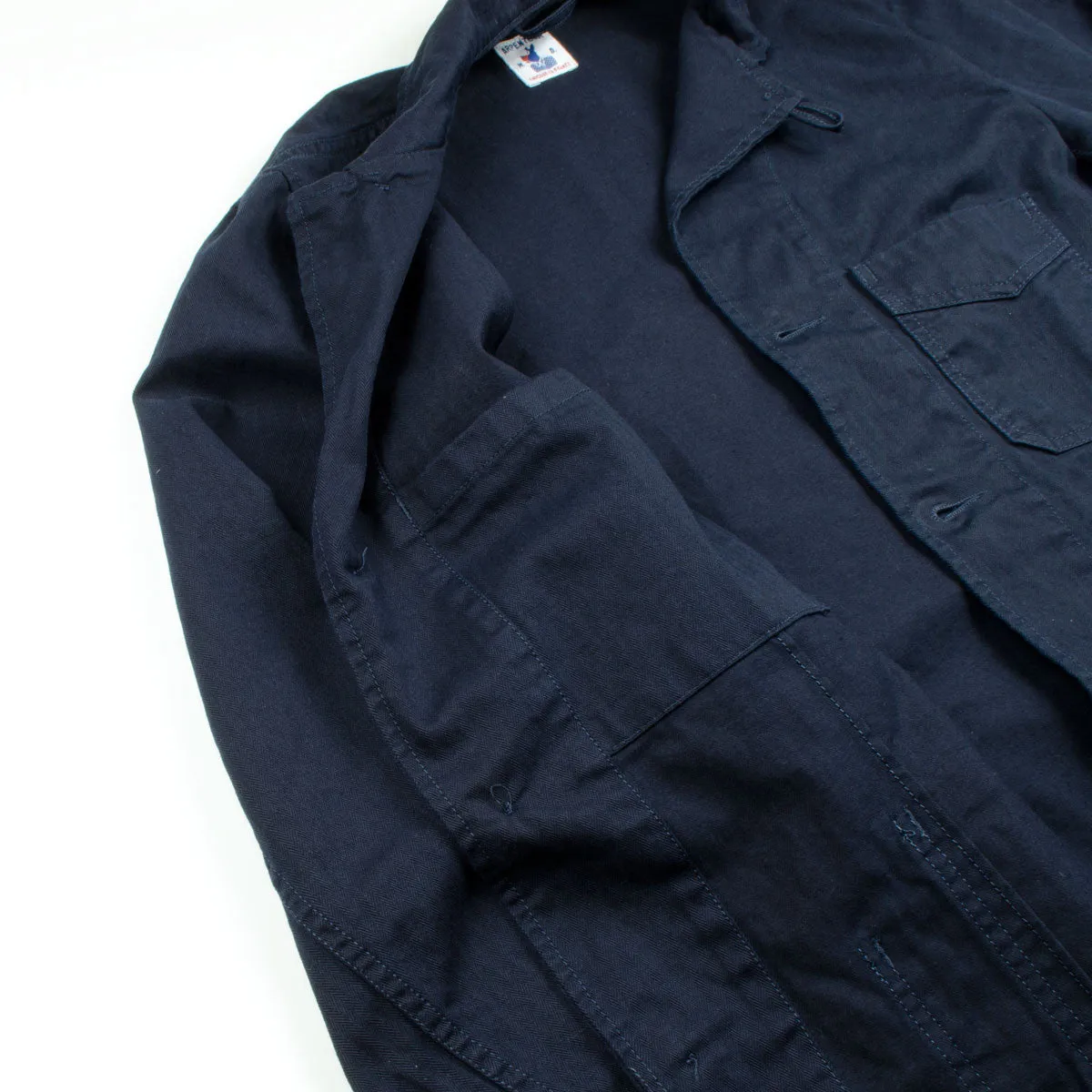 Arpenteur - Villefranche Jacket - Navy Cotton Herringbone