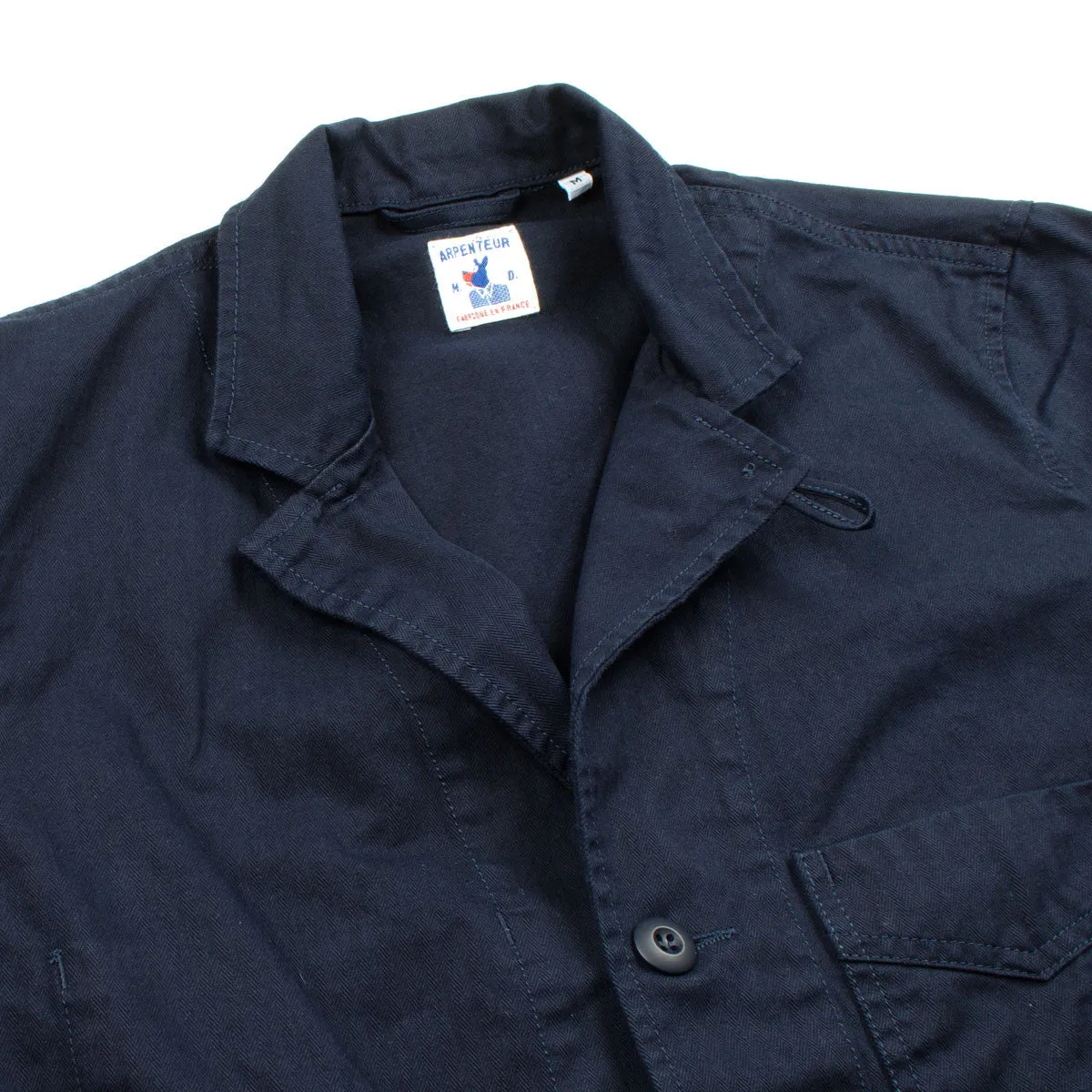 Arpenteur - Villefranche Jacket - Navy Cotton Herringbone