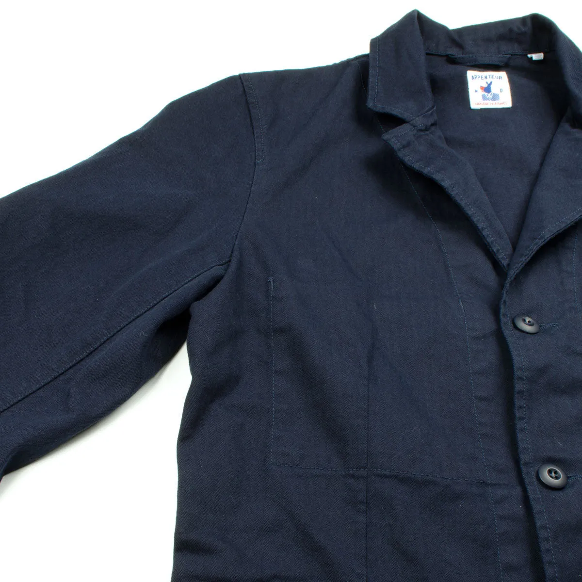 Arpenteur - Villefranche Jacket - Navy Cotton Herringbone