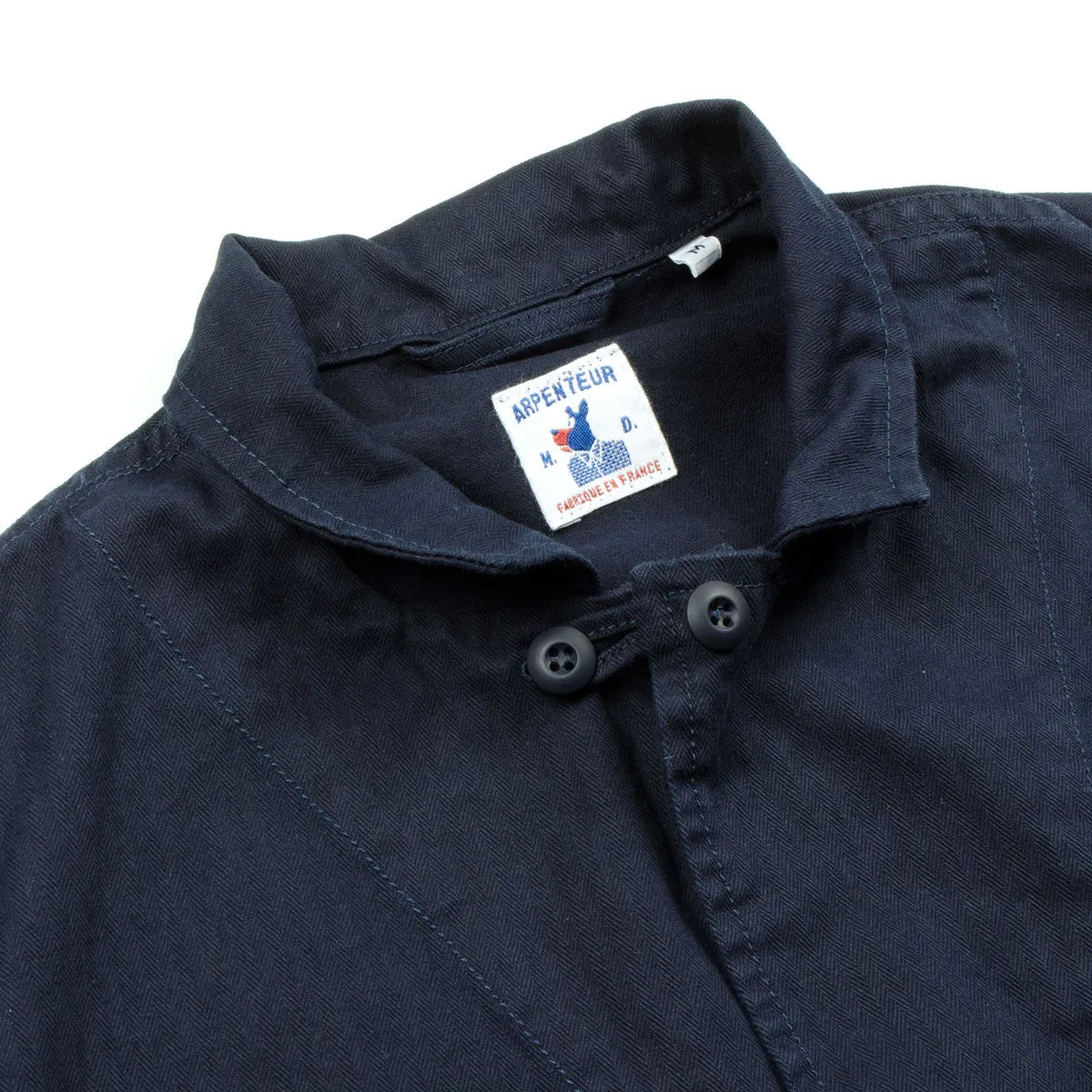 Arpenteur - Villefranche Jacket - Navy Cotton Herringbone