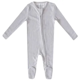 Ash Zip-up Footie 12-18mo