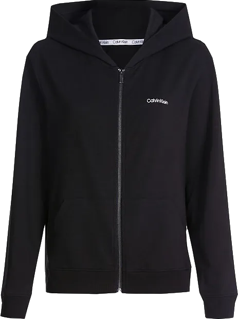 Calvin Klein Black Modern Cotton Lounge Zip Up Hoodie BNWT UK XS