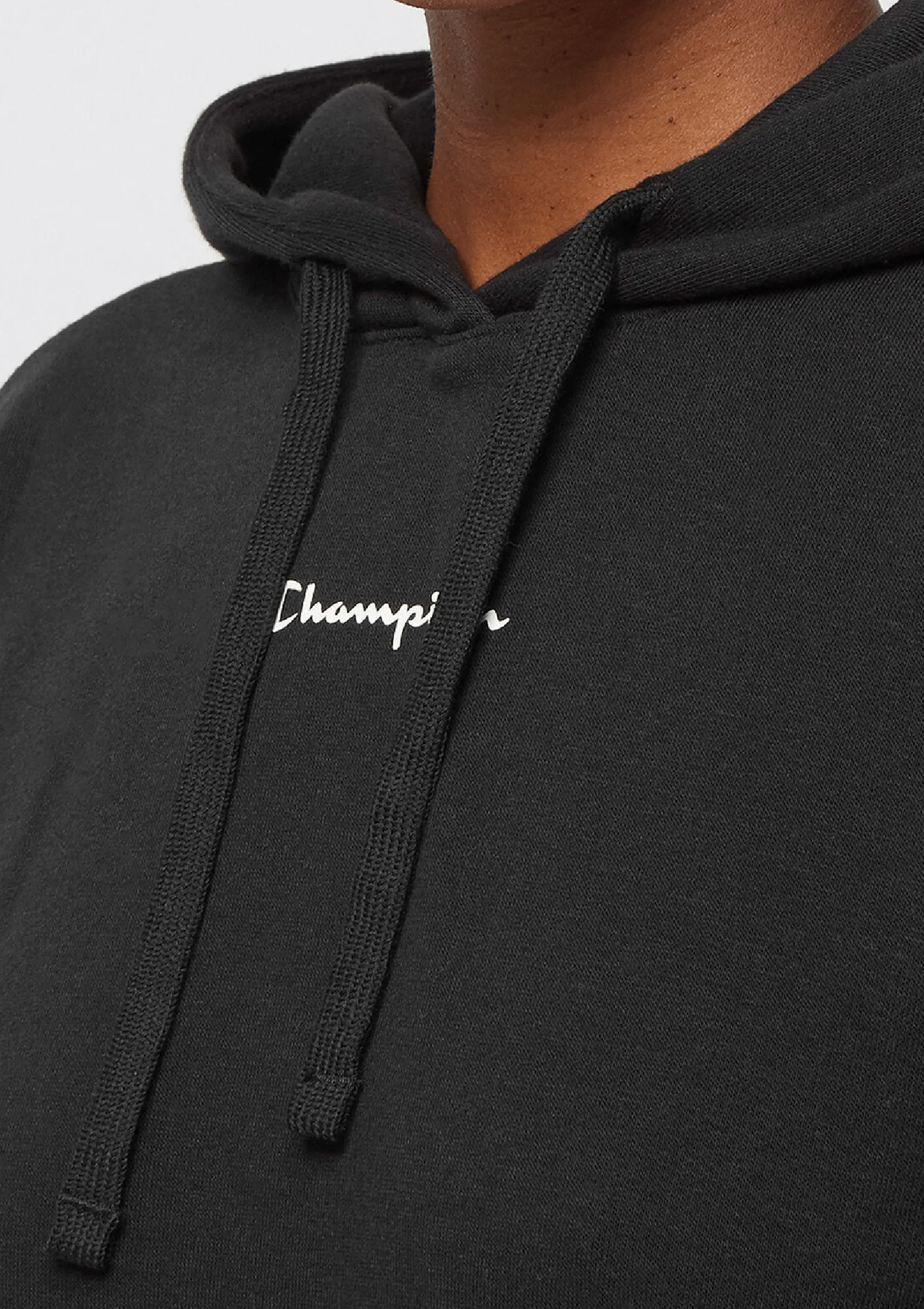 Champion Womens EU Rochester Tape Hoodie <br> CRRXA1 BLK