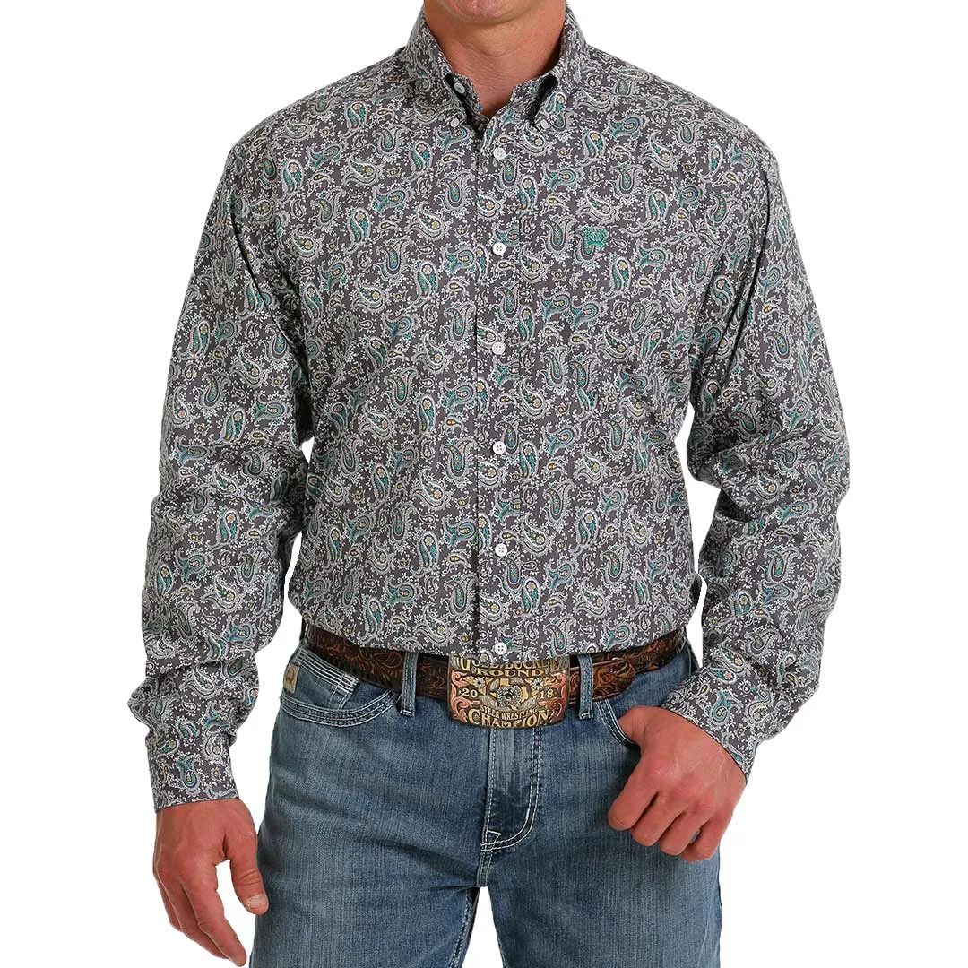 Cinch Men's Paisley Print Button-Down Shirt