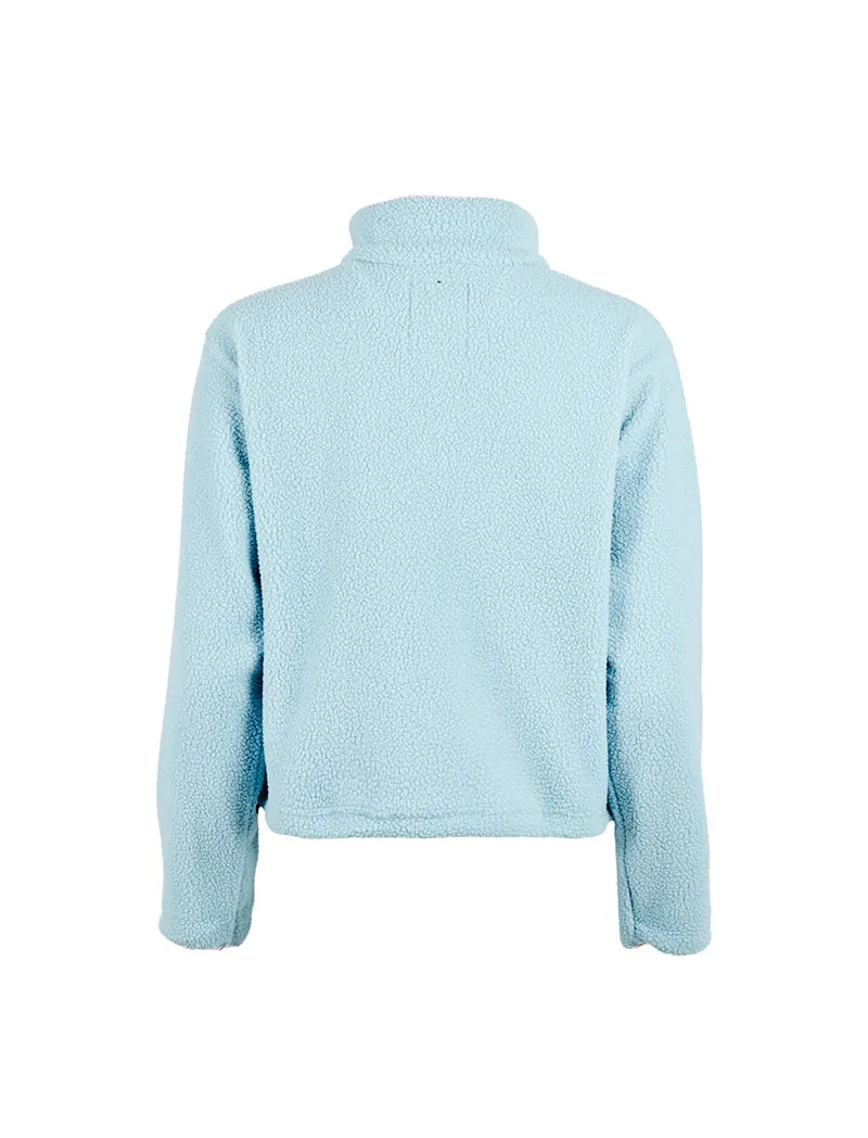 Columbia Helvetia Cropped Half Snap Fleece Aqua Haze