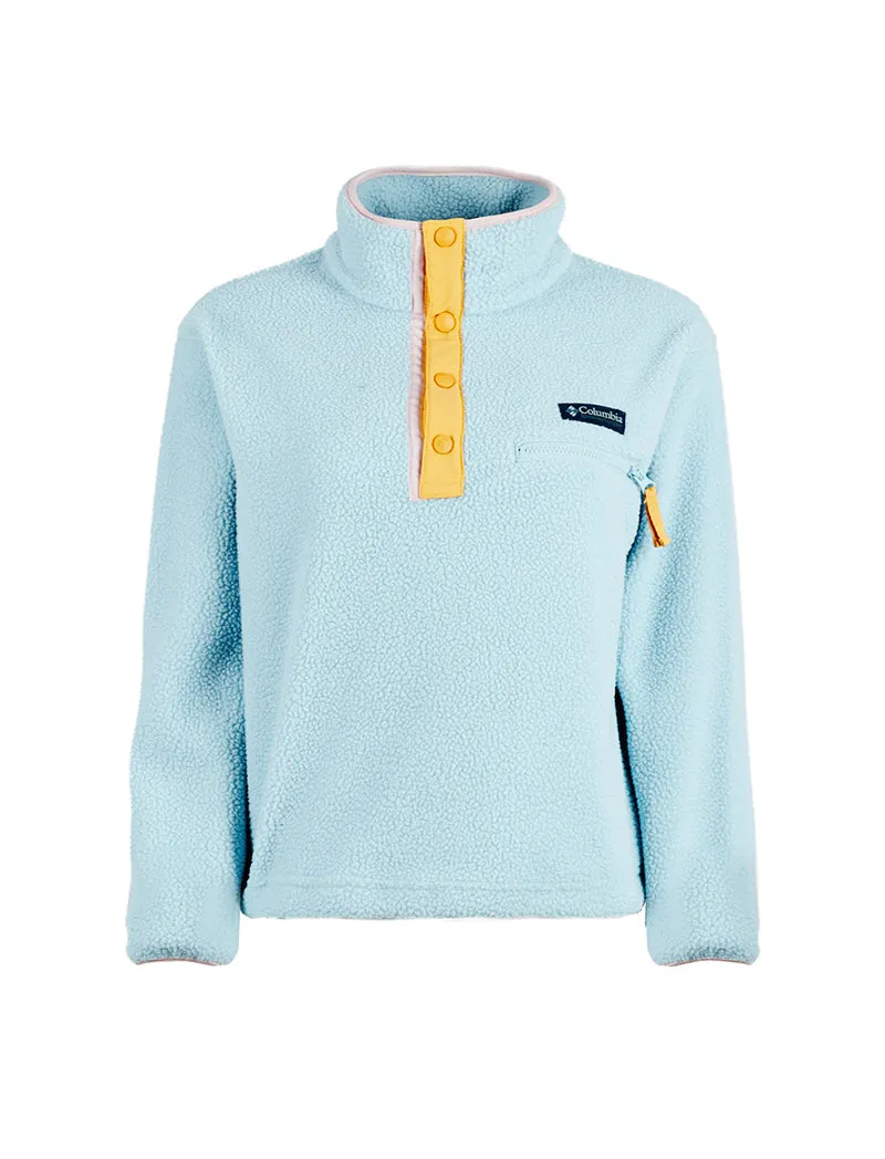 Columbia Helvetia Cropped Half Snap Fleece Aqua Haze