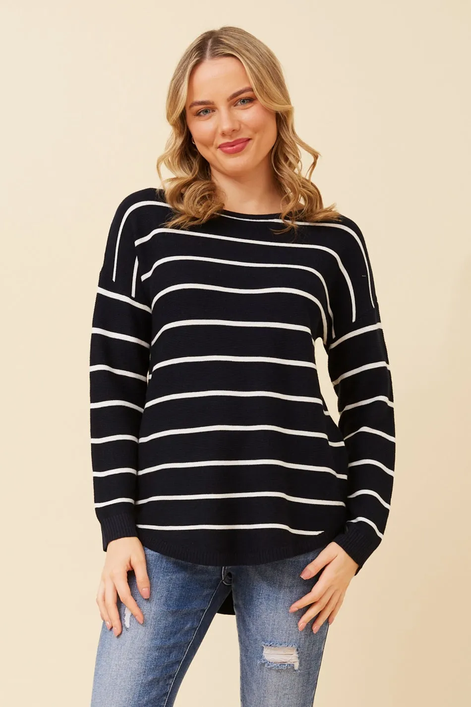 DARYLE STRIPED KNIT JUMPER