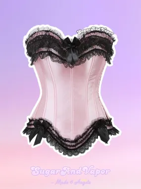 Elissa Princess Black Pink Corset Top