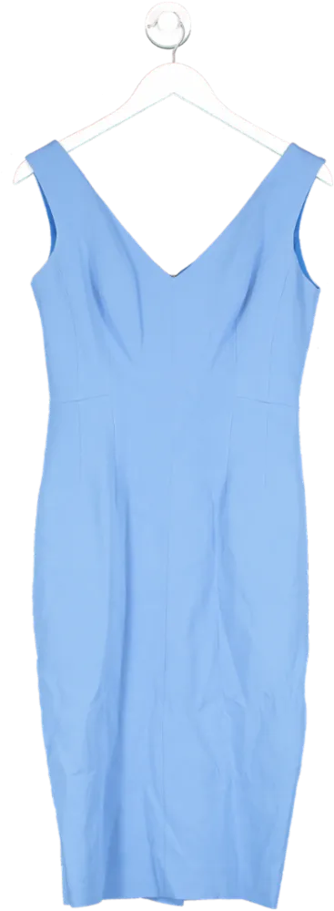 Fenn Wright Manson Blue Sleeveless Shift Midi Dress And Cropped Jacket UK 8