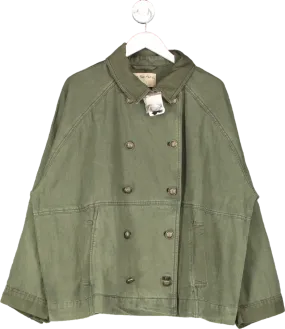 Free People We The Free Green Viva Surplus Jacket UK XS