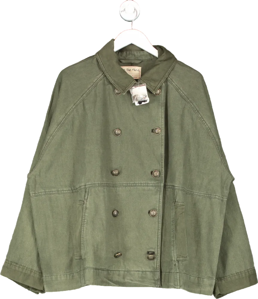 Free People We The Free Green Viva Surplus Jacket UK XS