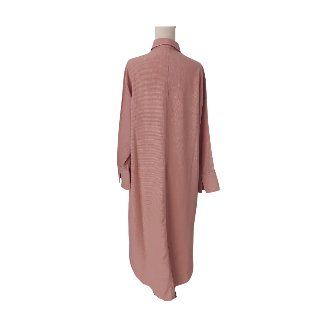 H&M Dusty Pink Textured Long Tunic | Pre loved |