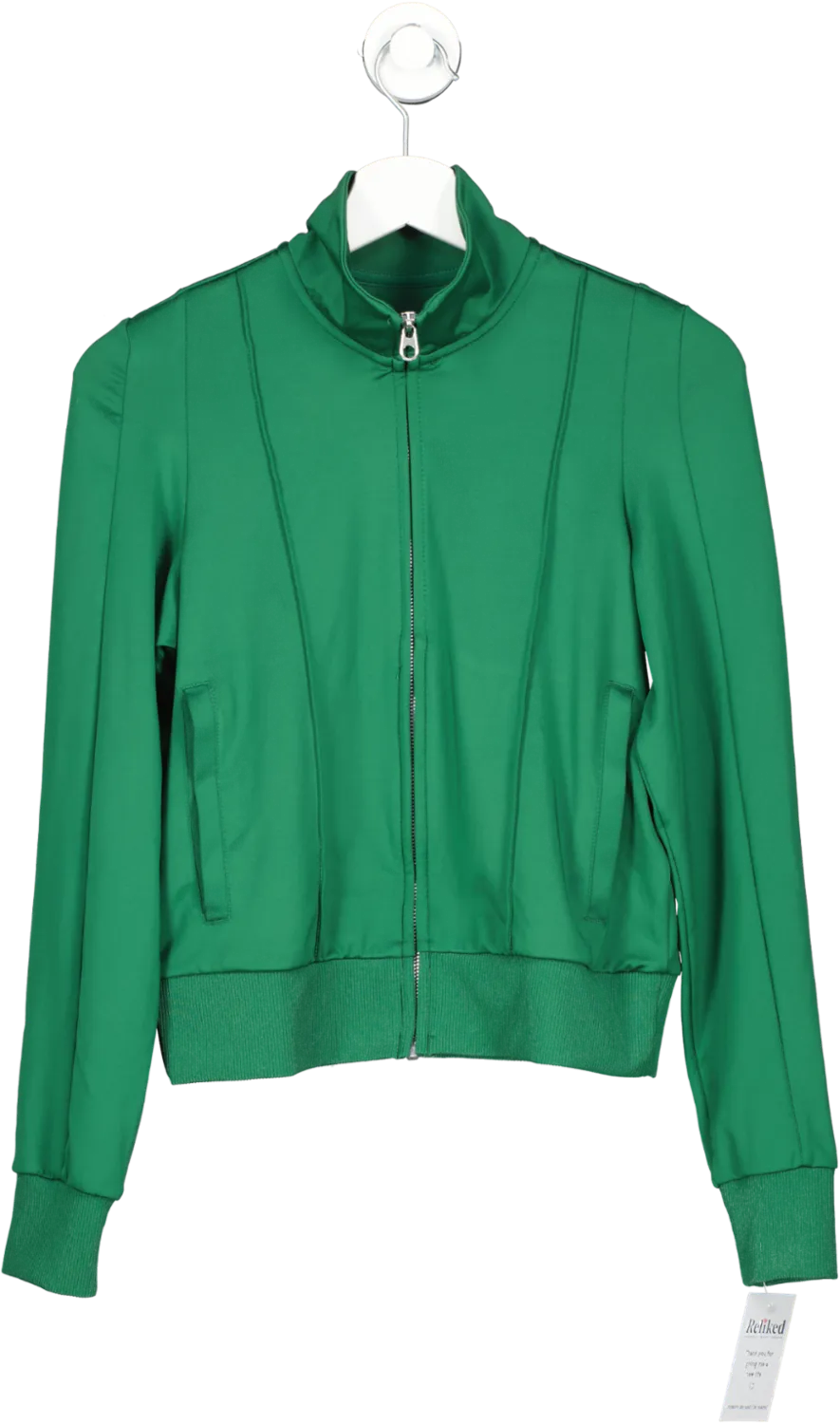 H&M Green Fast Drying Track Jacket UK XS