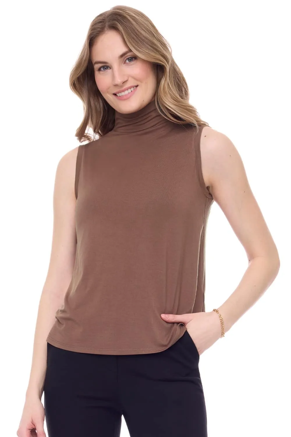 ILTM - Kali Sleeveless Turtleneck - (black or camel)