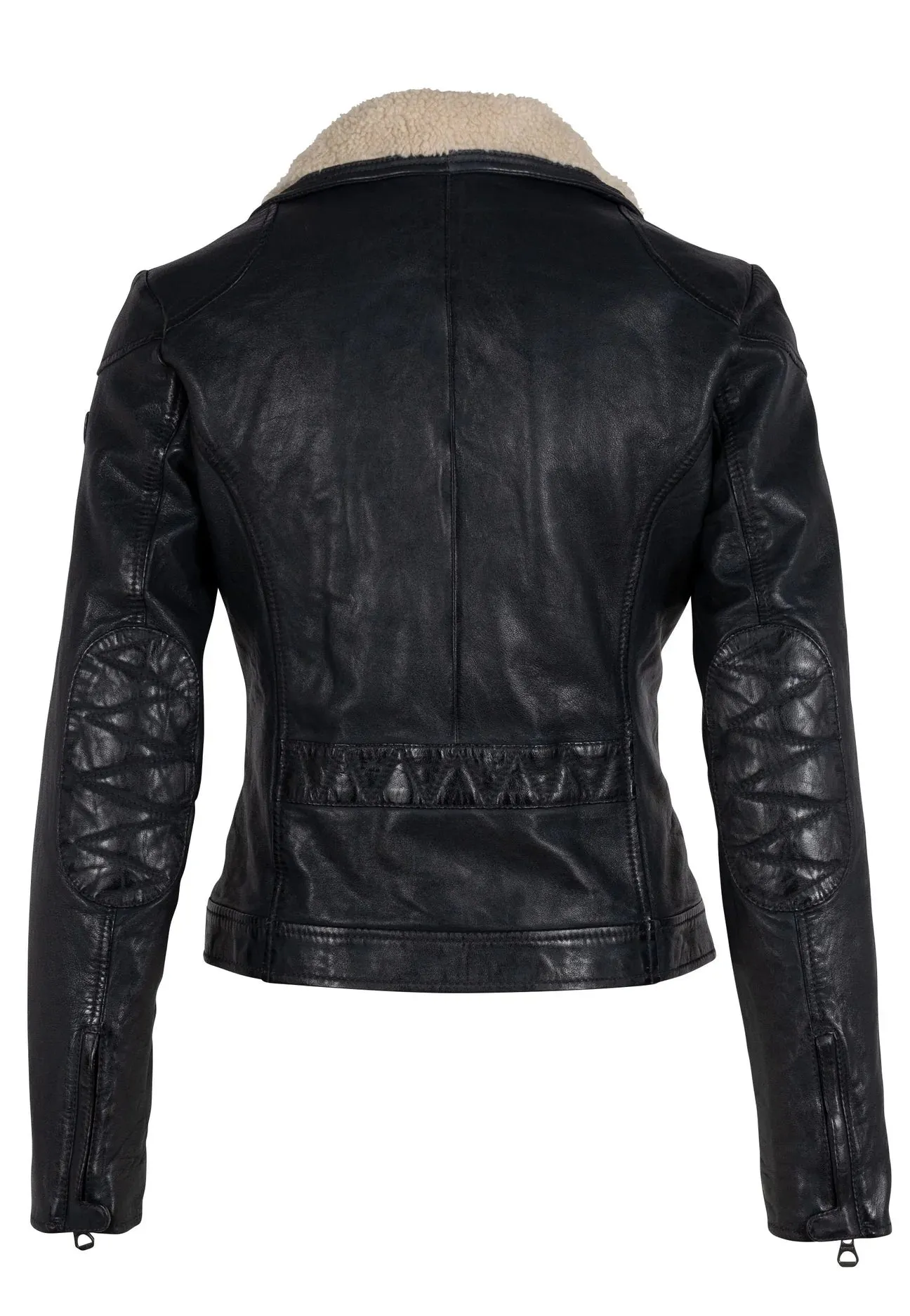 Jenja Leather Jacket (Navy)