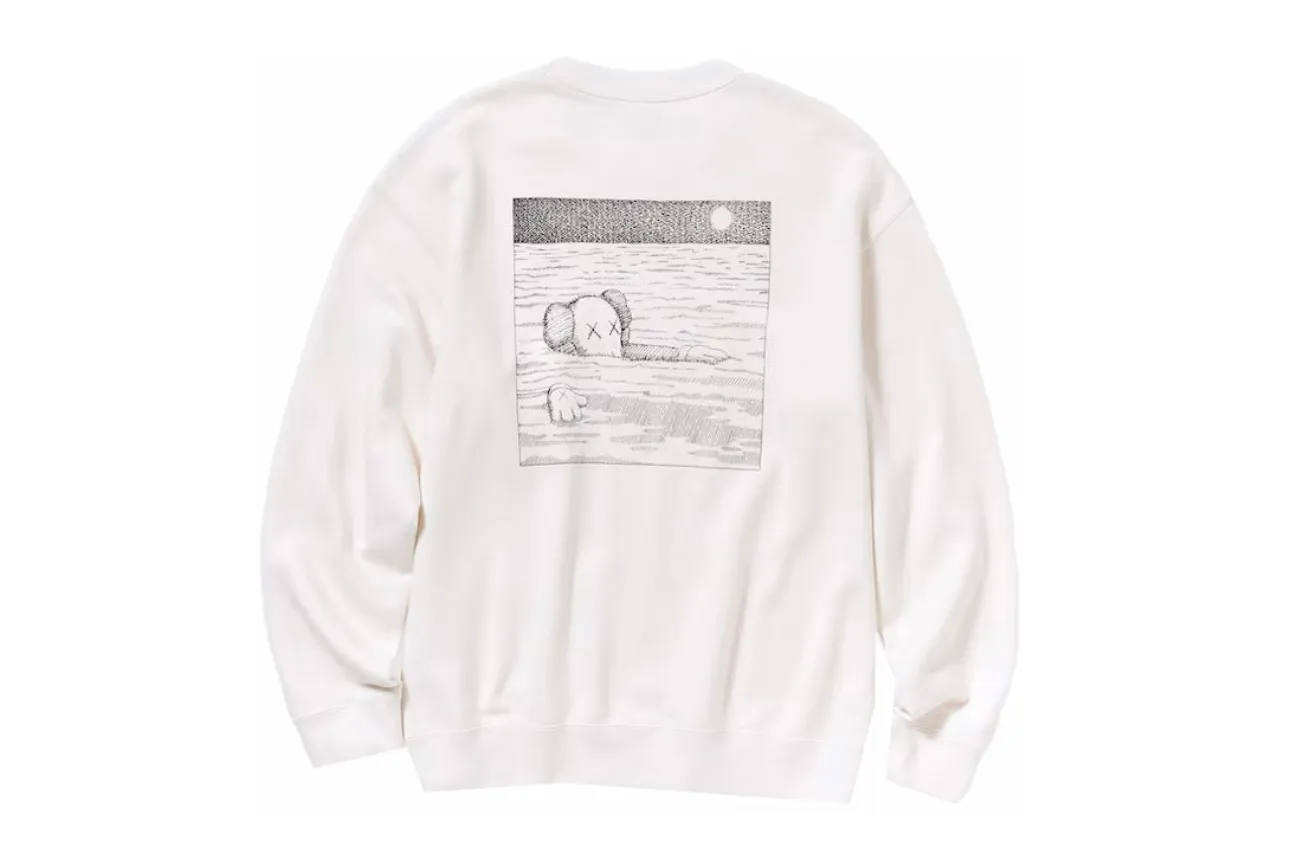 KAWS x Uniqlo Longsleeve Sweatshirt Off White