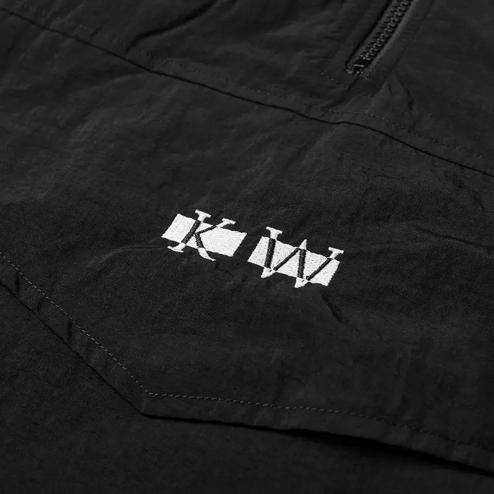 KNOW WAVE INITIAL PUFF PULLOVER JACKET-BLACK