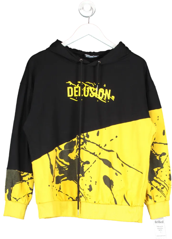 Koyye Yellow Delusion Logo Hoodie UK M