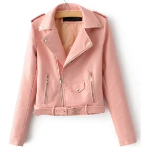 Leather Motorcycle Women's Jacket