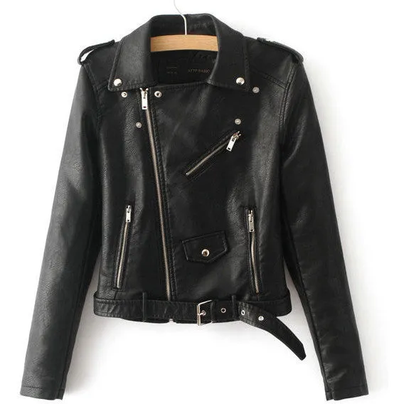 Leather Motorcycle Women's Jacket