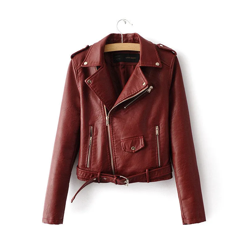 Leather Motorcycle Women's Jacket