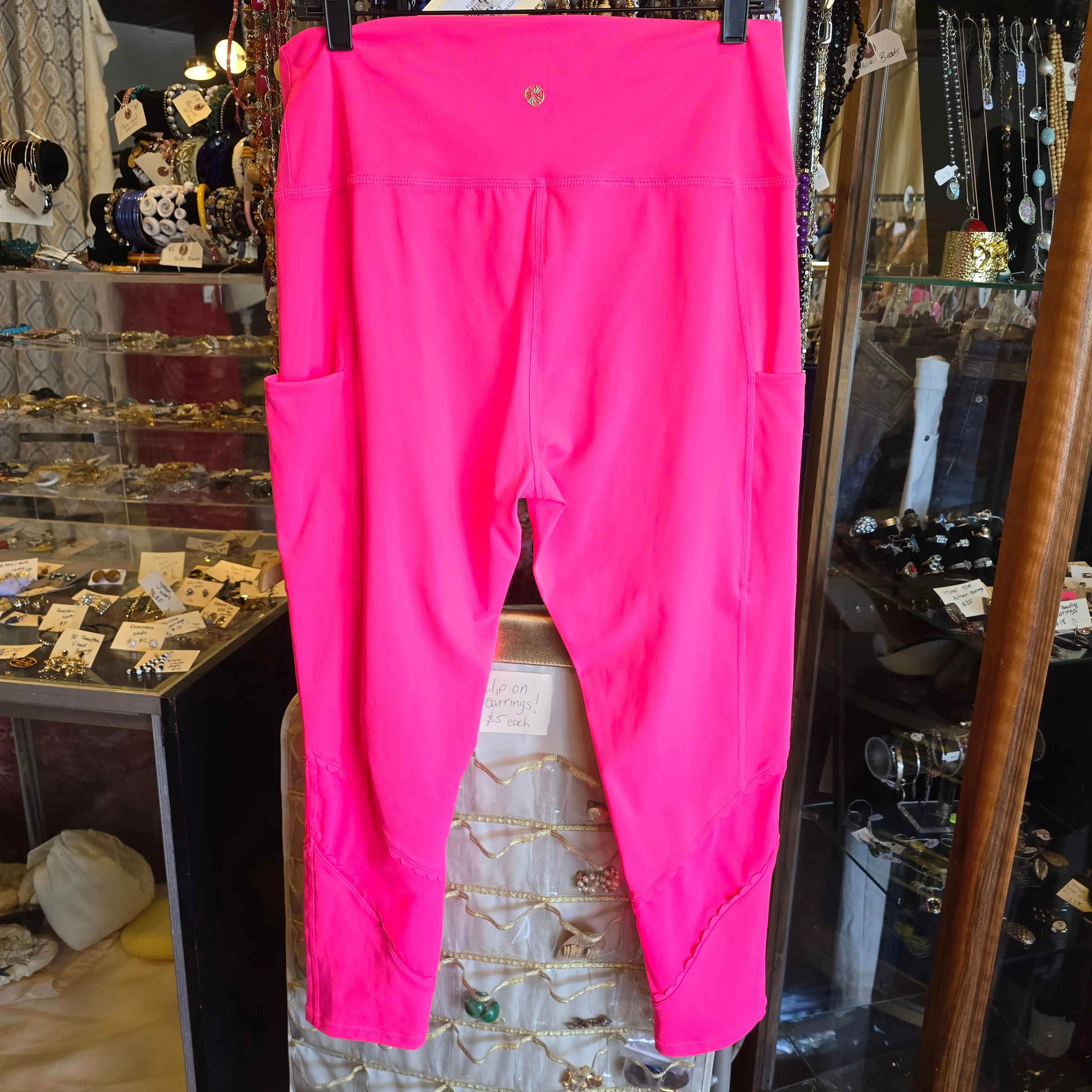 LILLY PULITZER LUXLETIC Hot Pink Leggings XL