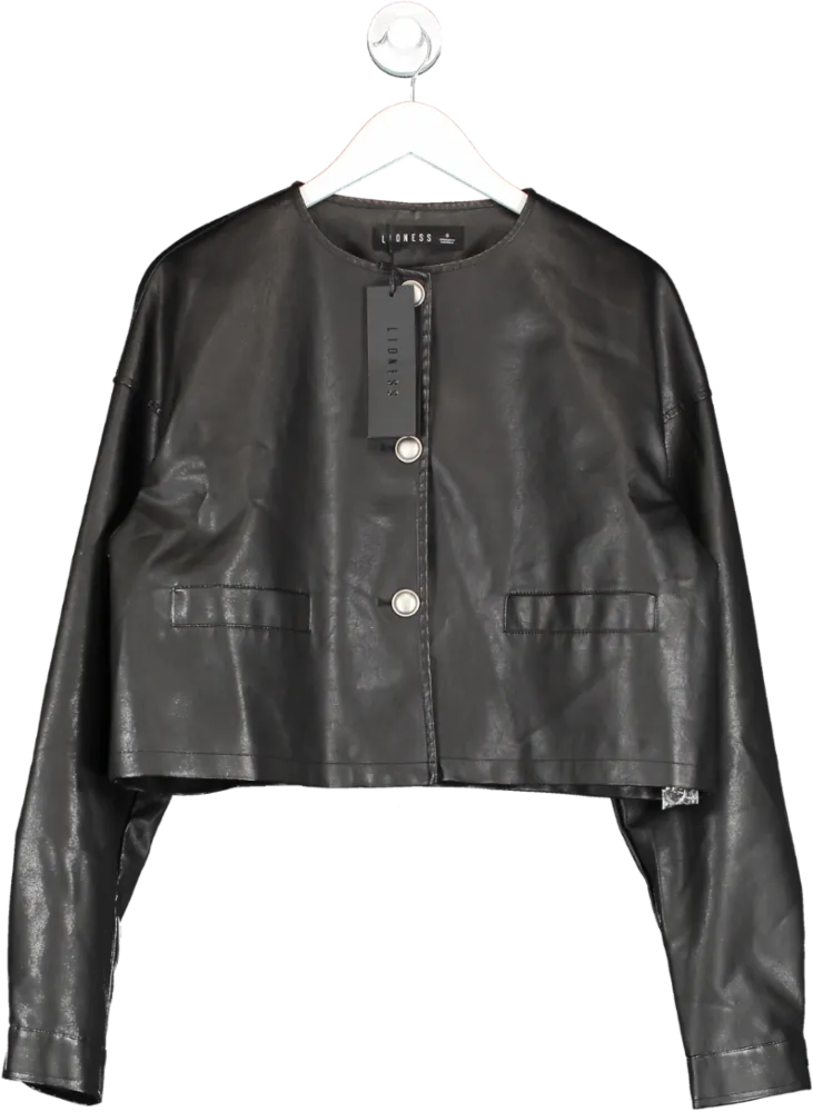 Lioness Black Coco Jacket In Onyx UK S