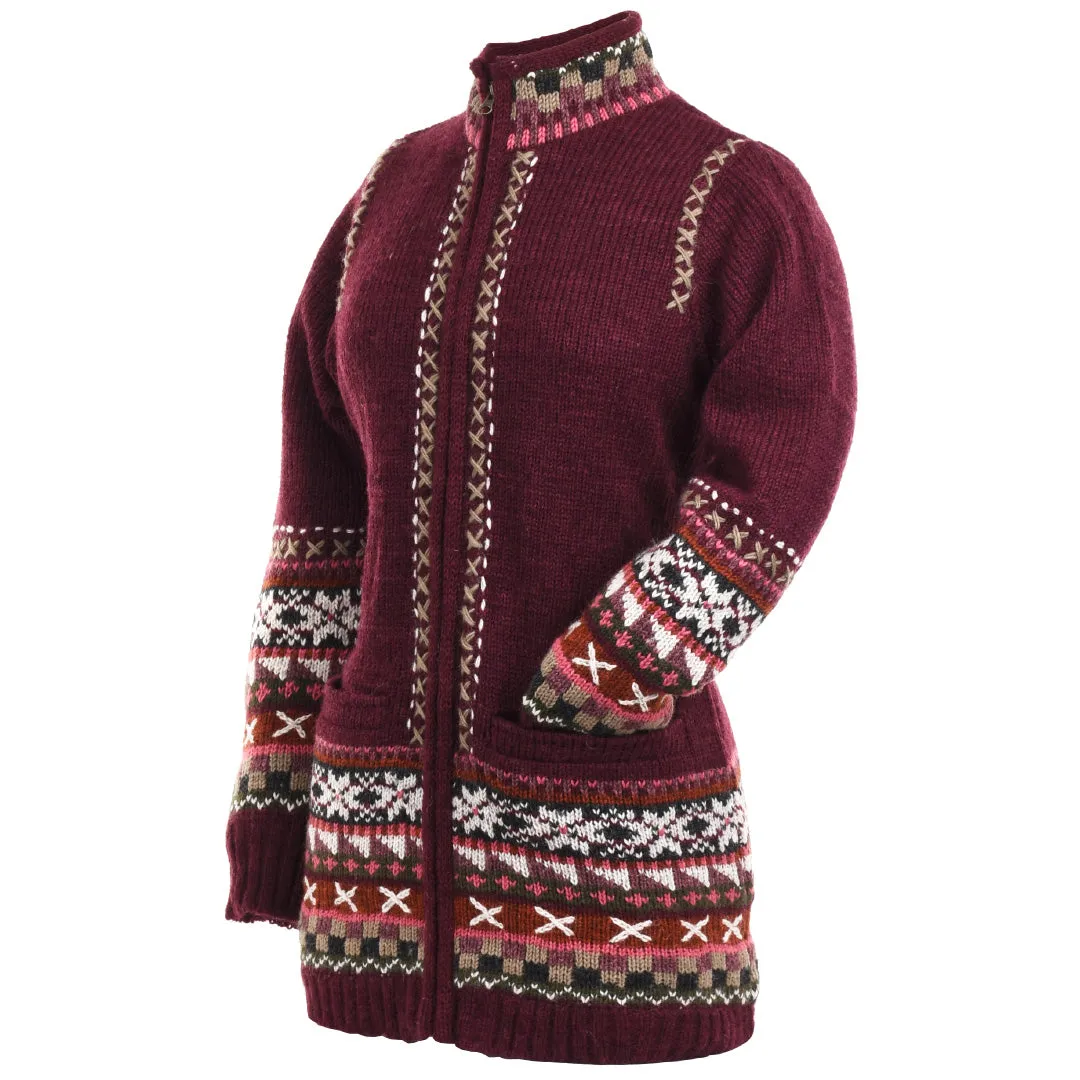 Lost Horizons Women's Red Kirstin Sweater