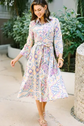 Make Me Feel Joy Multi Color Paisley Midi Dress