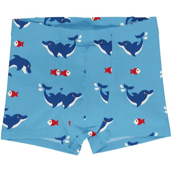 Maxomorra Dolphin Organic Cotton Boxer Shorts