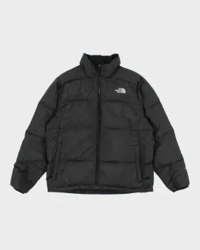 Men's Black The North Face Zip Up Puffer Jacket - L