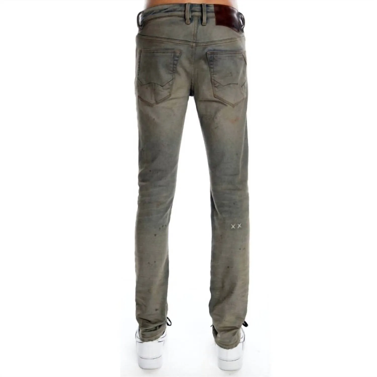 Men's Punk Super Skinny Stretch Jean In Hash