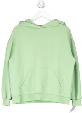 NA-KD Green Oversized Pocket Hoodie UK XS