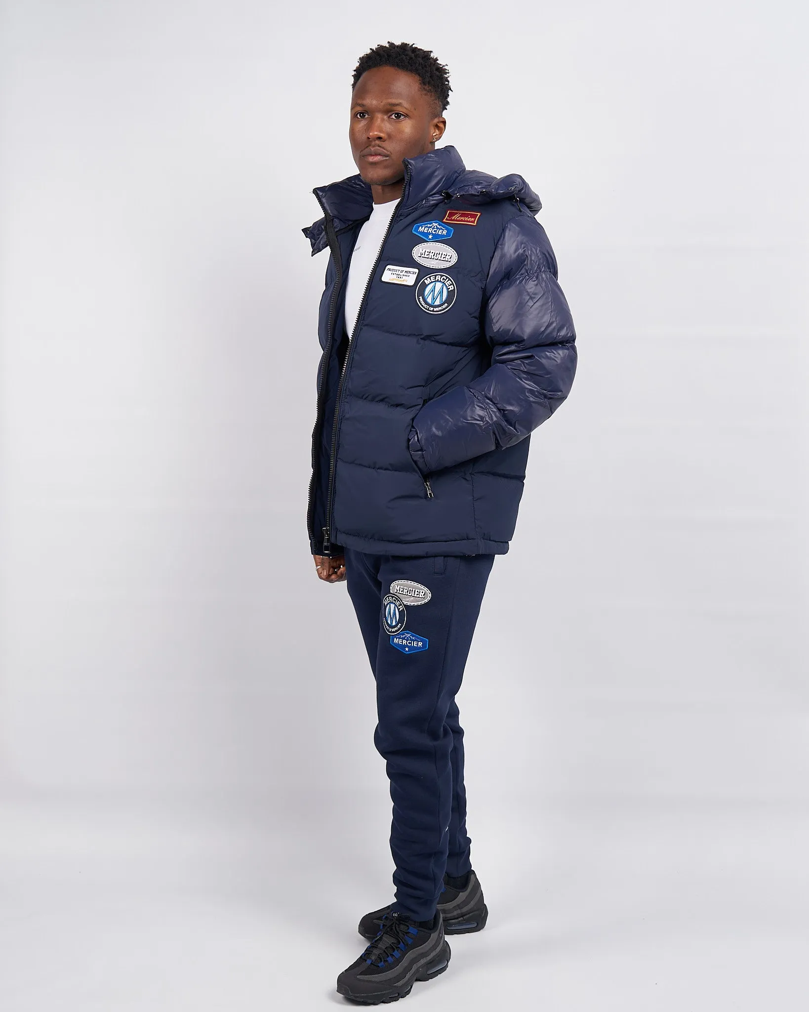 Navy OG badge Panelled Jacket