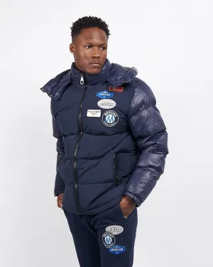 Navy OG badge Panelled Jacket