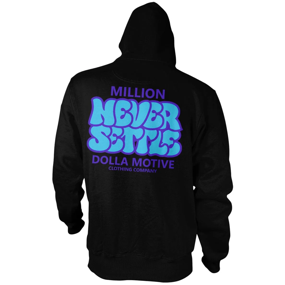 Never Settle - Black Hoodie Sweatshirt