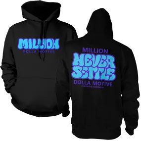 Never Settle - Black Hoodie Sweatshirt