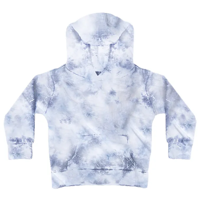 NEW! Toddler Fleece Cloud Tie Dye Hooded Sweatshirt Made in USA 3699CTD