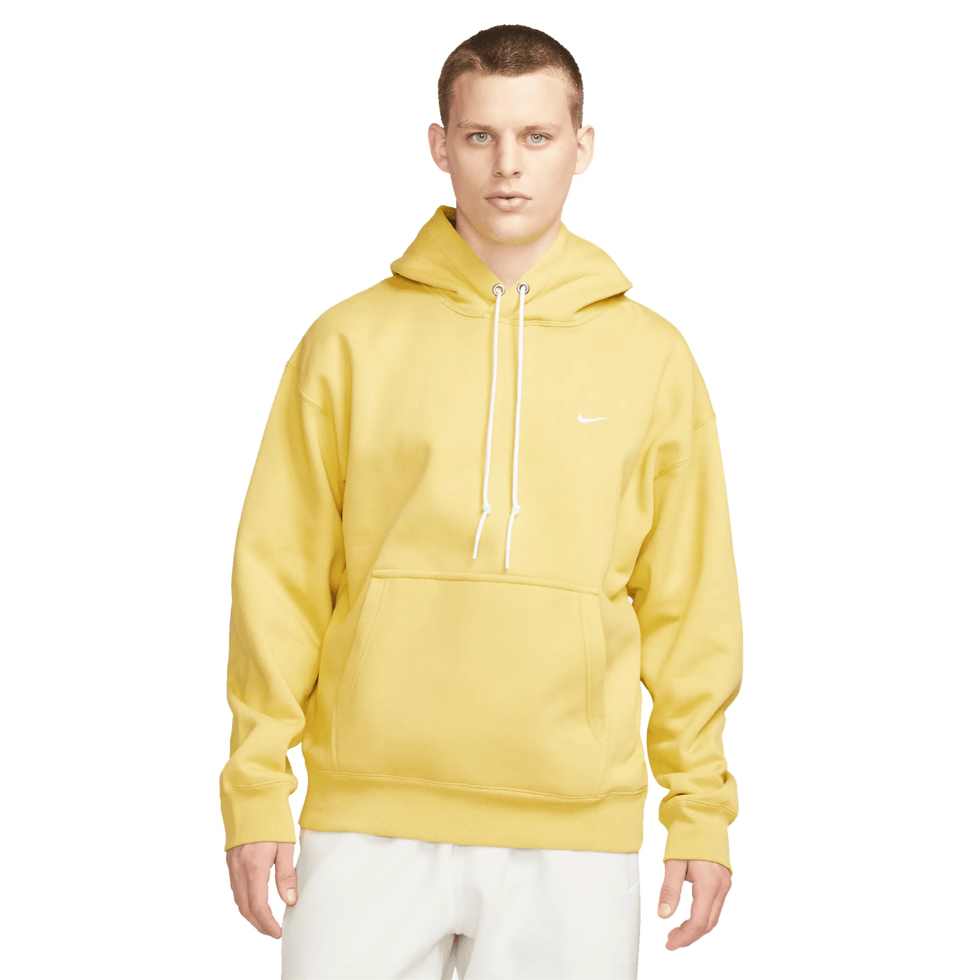 NikeLab NRG Solo Swoosh Hoodie Saturn Gold/White DX1355-700