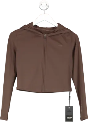 NKD Apparel Brown Zip Cropped Jacket UK M