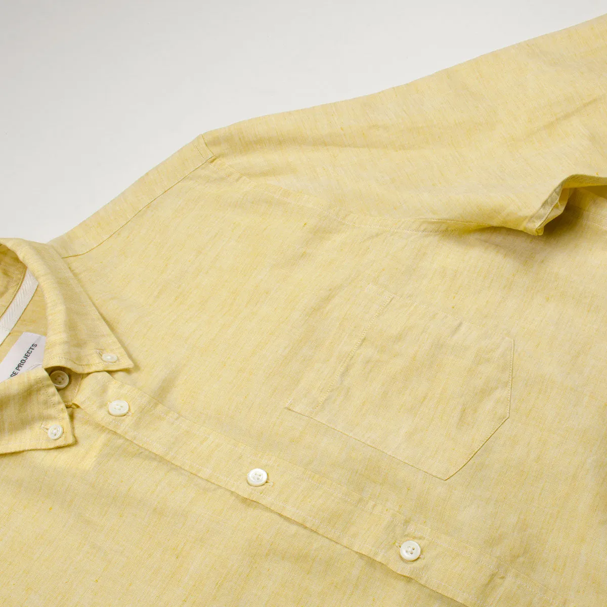 Norse Projects - Osvald BD Cotton Linen Shirt - Sunwashed Yellow