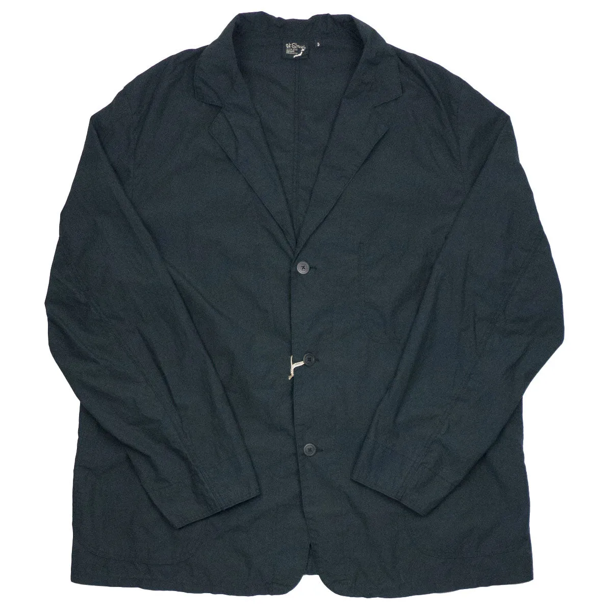 orSlow - Light Simple Work Jacket - Sumi Black