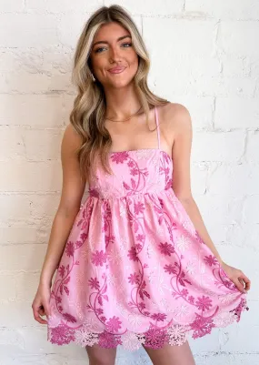 Pink Hibiscus Dress